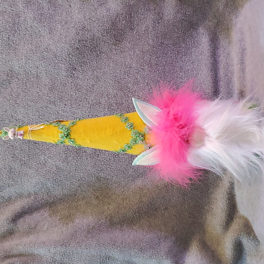 Pink Bunny Gnome Handmade
